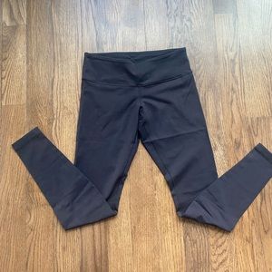 Lululemon wunder under, mid rise, black, tight, size 8